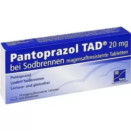 PANTOPRAZOL TAD 20 mg b. Žgaravica. Tablete za želučani sok, 14 kom