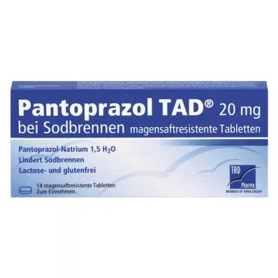 PANTOPRAZOL TAD 20 mg b. Žgaravica. Tablete za želučani sok, 14 kom