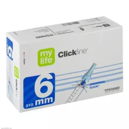 MYLIFE Clickfine pen igle 6 mm 31 G, 100 komada