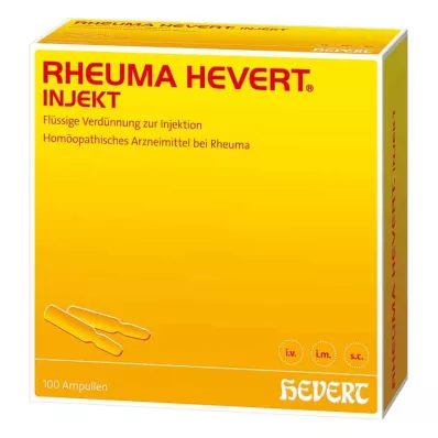 RHEUMA HEVERT Ubrizgavanje ampula, 100x2 ml RHEUMA HEVERT Ubrizgavanje ampula, 100x2 ml