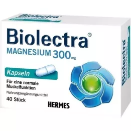 BIOLECTRA Magnezij 300 mg kapsule, 40 kom