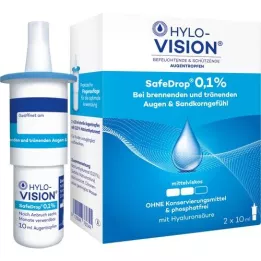 HYLO-VISION SafeDrop 0,1% kapi za oči, 2X10 ml