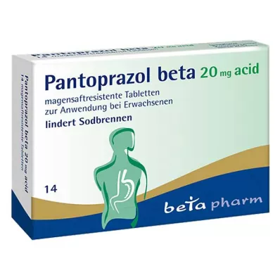 Pantoprazol beta 20 mg kiseline gastrorezistentne tablete, 14 kom