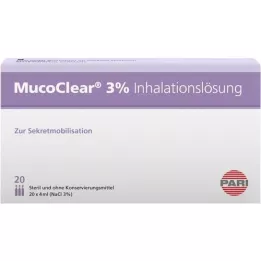 MUCOCLEAR 3% otopina NaCl za inhalaciju, 20X4 ml