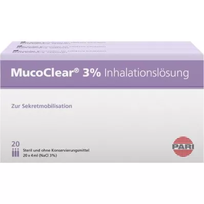 MUCOCLEAR 3% otopina NaCl za inhalaciju, 60X4 ml