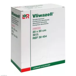 VLIWAZELL Sukcijske komprese sterilne 20x20 cm, 30 kom