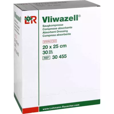 VLIWAZELL Sukcijske komprese sterilne 20x25 cm, 30 kom