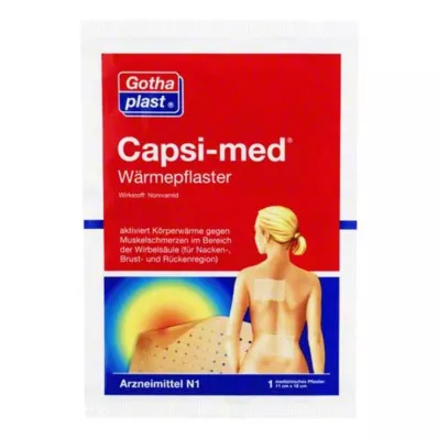 CAPSI-MED Topli flaster 11x18 cm, 1 kom