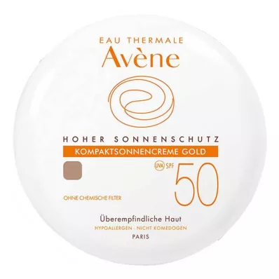 AVENE Kompaktna krema za sunčanje SPF 50 zlata, 10 g