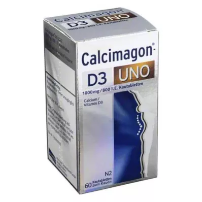 CALCIMAGON D3 Uno žvakaće tablete, 60 sati