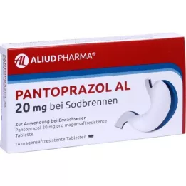 PANTOPRAZOL AL 20 mg sa sodbr.želučanim sokom tableta, 14 kom