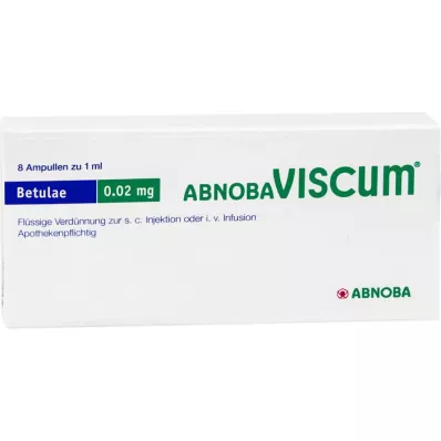 ABNOBAVISCUM Betulae 0,02 mg ampula, 8 sati
