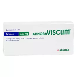 ABNOBAVISCUM Betulae 0,02 mg ampula, 8 sati