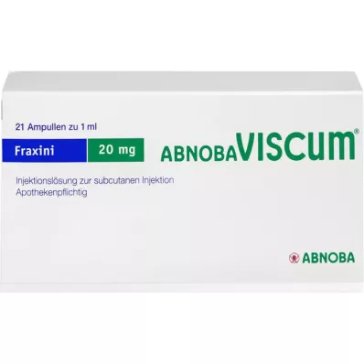ABNOBAVISCUM Fraxini 20 mg ampule, 21 kom