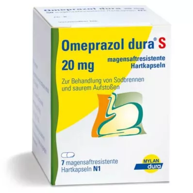 Omeprazol dura S 20 mg gastrorezistentne kapsule, 7 kom