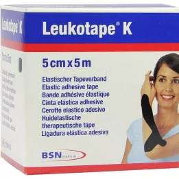 LEUKOTAPE K 5 cm crna, 1 kom