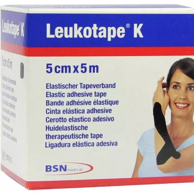 Leukotejp K 5cm crni, 1 kom