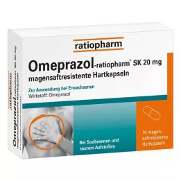 OMEPRAZOL-ratiopharm SK 20 mg želučani sok tvrda kapsula, 14 kom