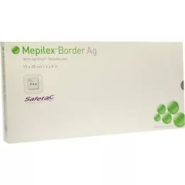 MEPILEX Border Ag pjenasti spoj 10x20 cm sterilni, 5 kom