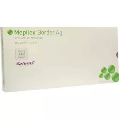 MEPILEX Border Ag pjenasti spoj 10x20 cm sterilni, 5 kom