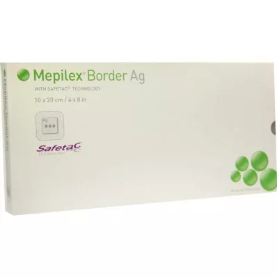 MEPILEX Border Ag pjenasti spoj 10x20 cm sterilni, 5 kom MEPILEX Border Ag pjenasti spoj 10x20 cm sterilni, 5 kom