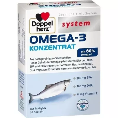 DOPPELHERZ Omega-3 koncentrat sustav kapsula, 30 kom