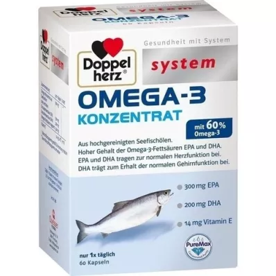 DOPPELHERZ Omega-3 koncentrat sustav kapsula, 60 kom