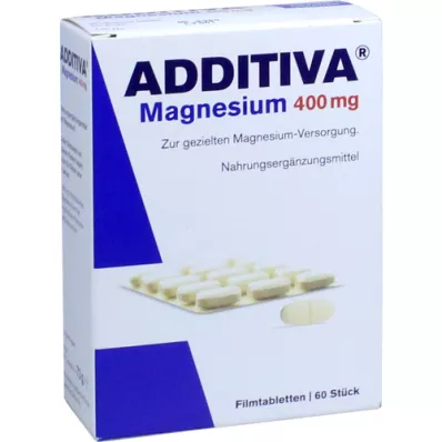 ADDITIVA Magnezij 400 mg tablete prekrivenih filmom, 60 sati