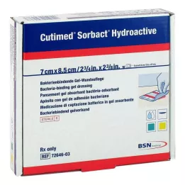 CUTIMED Sorbact Hydroactive komprese 7x8,5 cm, 10 kom