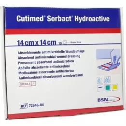 CUTIMED Sorbact Hydroactive komprese 14x14 cm, 10 kom