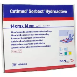CUTIMED Sorbact Hydroactive komprese 14x14 cm, 10 kom