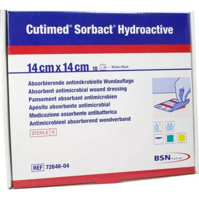 Cutimed Sorbact Hydroactive komprese 14x14 cm, 10 kom Cutimed Sorbact Hydroactive komprese 14x14 cm, 10 kom
