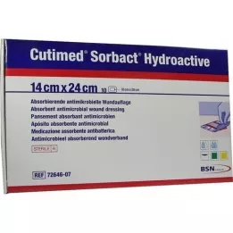 CUTIMED Sorbact Hydroactive komprese 14x24 cm, 10 kom