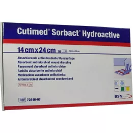 CUTIMED Sorbact Hydroactive komprese 14x24 cm, 10 kom