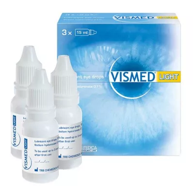 Vismed light kapi za oči, 3x15 ml