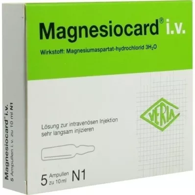 MAGNESIOCARD i.v. Otopina za injekciju, 5X10 ml