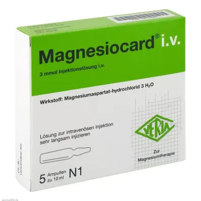 MAGNESIOCARD i.v. Otopina za injekciju, 5X10 ml