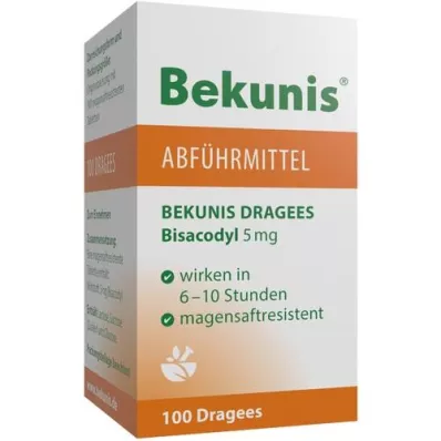 BEKUNIS Dražeje Bisacodyl 5 mg tableta želučanog soka, 100 kom