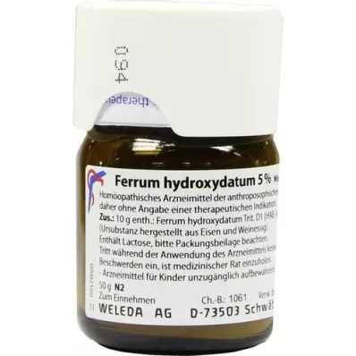 FERRUM HYDROXYDATUM 5% trituracija, 50 g