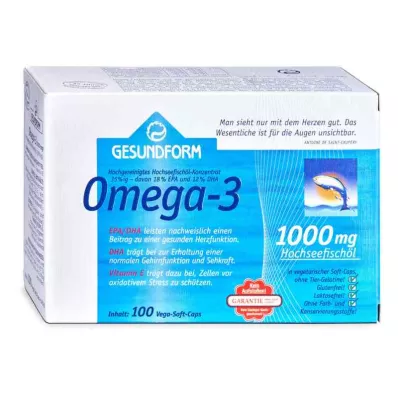 GESUNDFORM Omega-3 1.000 mg Vega Soft kapsule, 100 kom GESUNDFORM Omega-3 1.000 mg Vega Soft kapsule, 100 kom