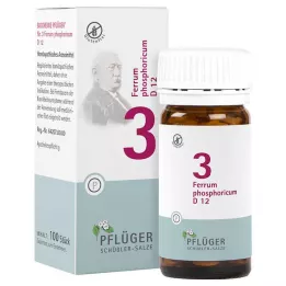BIOCHEMIE Pflueger 3 Ferrum phosphoricum D 12 tableta, 100 kom