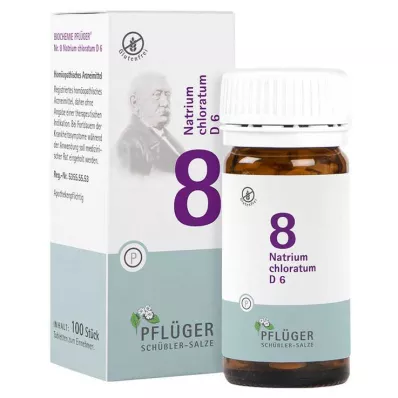 BIOCHEMIE Pflueger 8 Natrum chloratum D 6 tableta, 100 kom BIOCHEMIE Pflueger 8 Natrum chloratum D 6 tableta, 100 kom