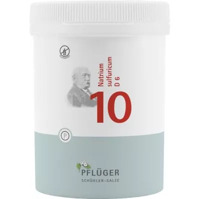 BIOCHEMIE Pflueger 10 Natrum sulfuricum D 6 tableta, 1000 kom