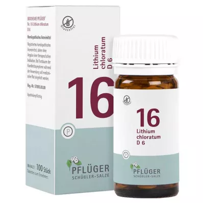 Biokemija Pflueger 16 Lithium chloratum D 6 tableta, 100 kom Biokemija Pflueger 16 Lithium chloratum D 6 tableta, 100 kom