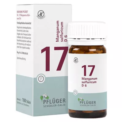 Biokemija Pflueger 17 Manganum sulfuricum D 6 tableta, 100 kom