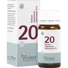 BIOCHEMIE Pflueger 20 kalij alumin.sumpor.D 6 tab., 100 kom