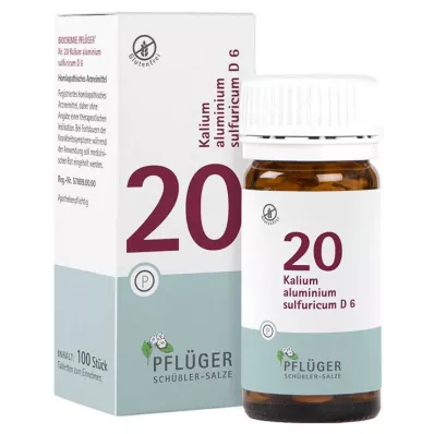 Biokemija Pflueger 20 Potassium aluminium sulfuricum D 6 tableta, 100 kom