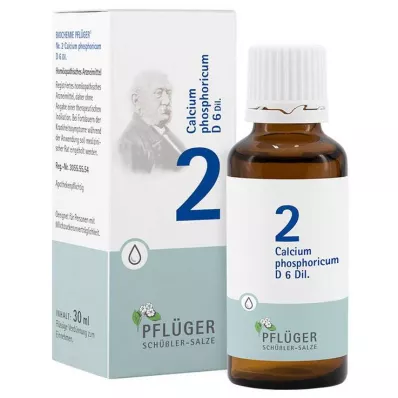 Biokemija Pflueger 2 Calcium phosphoricum D 6 kapi, 30 ml Biokemija Pflueger 2 Calcium phosphoricum D 6 kapi, 30 ml