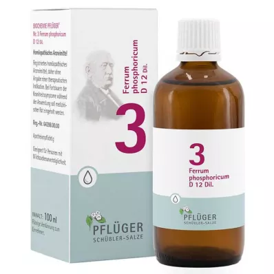 BIOCHEMIE Pflueger 3 Ferrum phosphoricum D 12 Tro., 100 ml