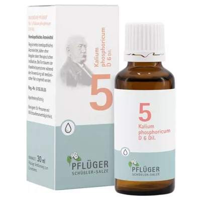 BIOCHEMIE Pflueger 5 Kalium phosphoricum D 6 kapi, 30 ml